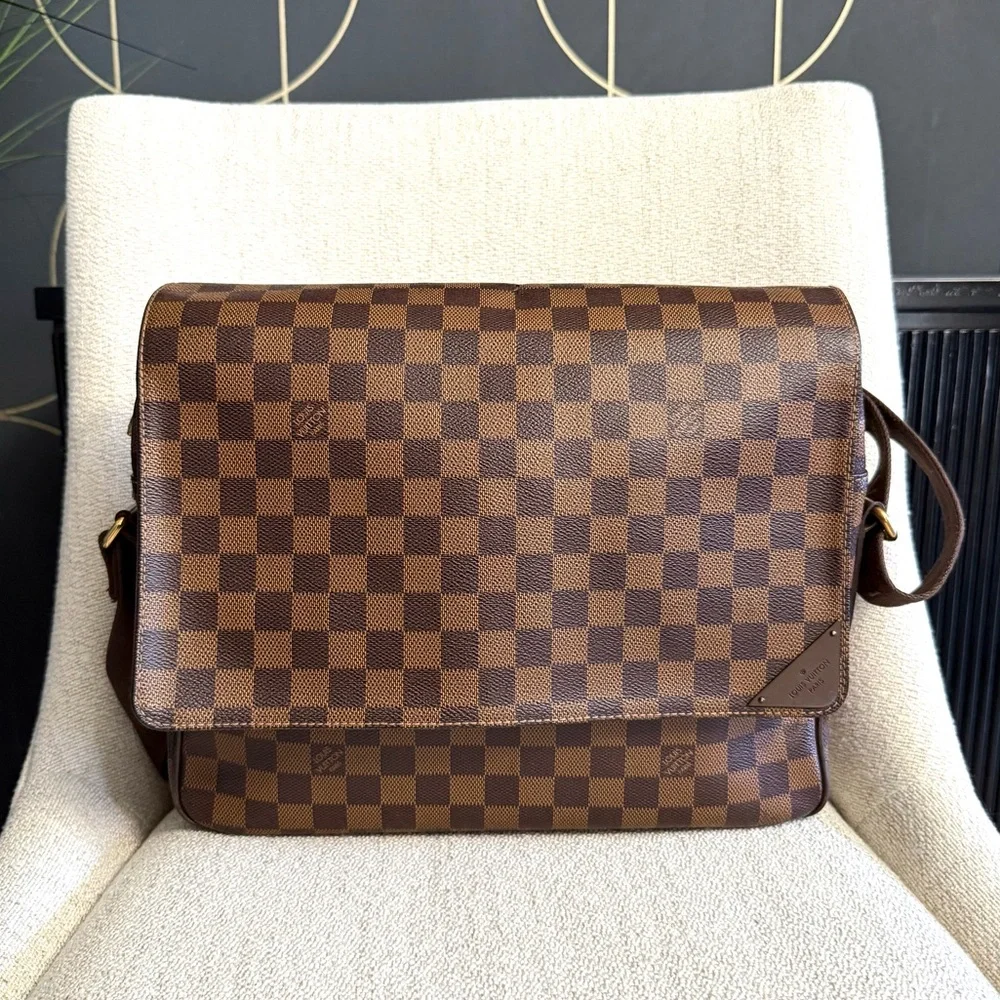 Authentic Louis Vuitton Ebene Shelton MM Damier unisex messanger bag brown - Picture 16 of 16